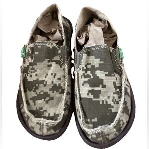 Sanuk Military Desert Storm Slip on Flat Shoes Big Kids Size 3
